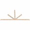 Ekena Millwork Saratoga Smooth Timber Gable Bracket, Douglas Fir, 108"W x 54"H x 1 1/2"D x 3 1/2"F, 12/12 Pitch GBW108X54X0204SAR00SDF - alternate 5